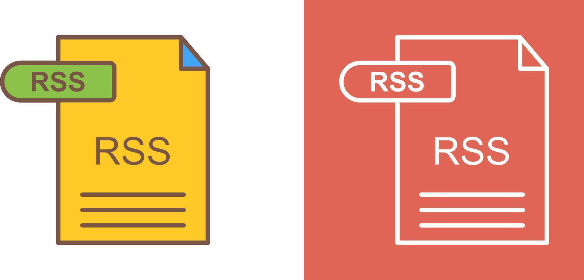 RSS Icon Design vector