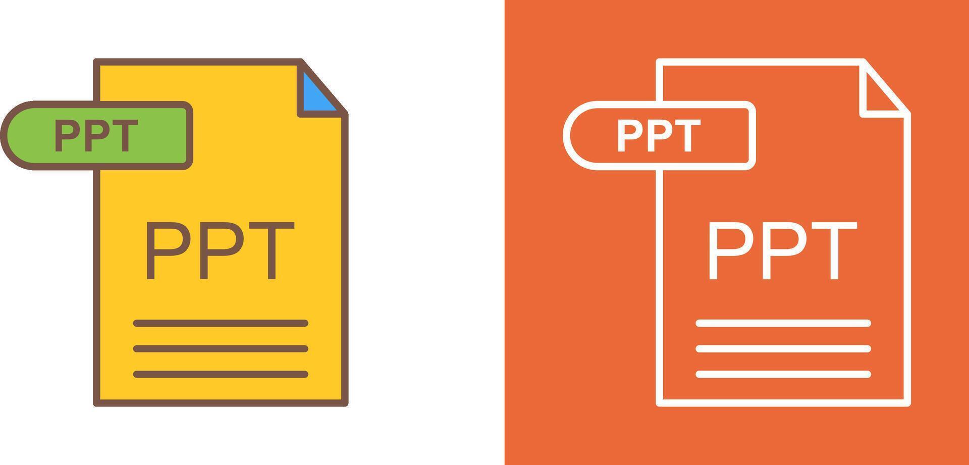 PPT Icon Design vector
