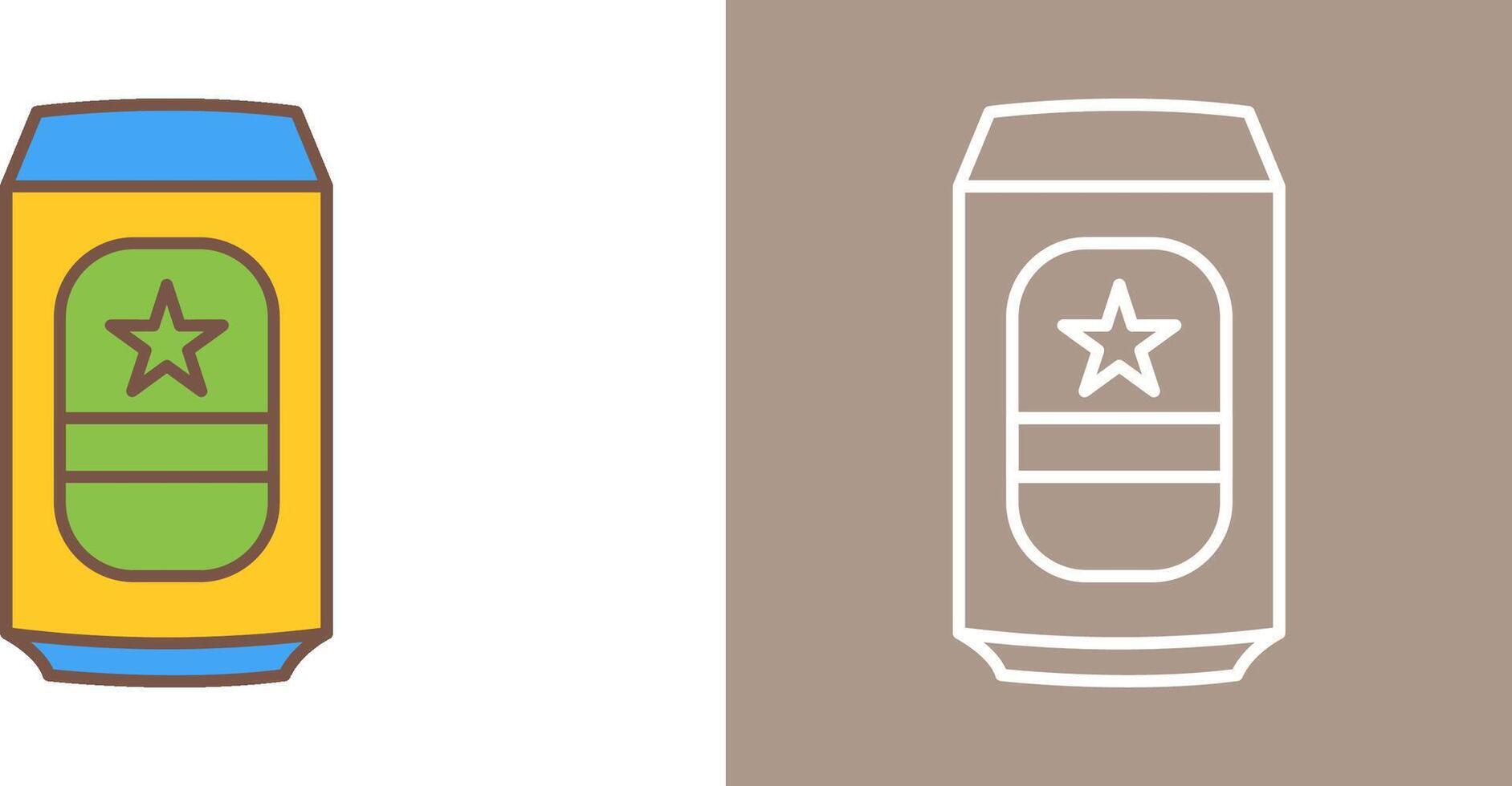 Beer Can Icon Design vector