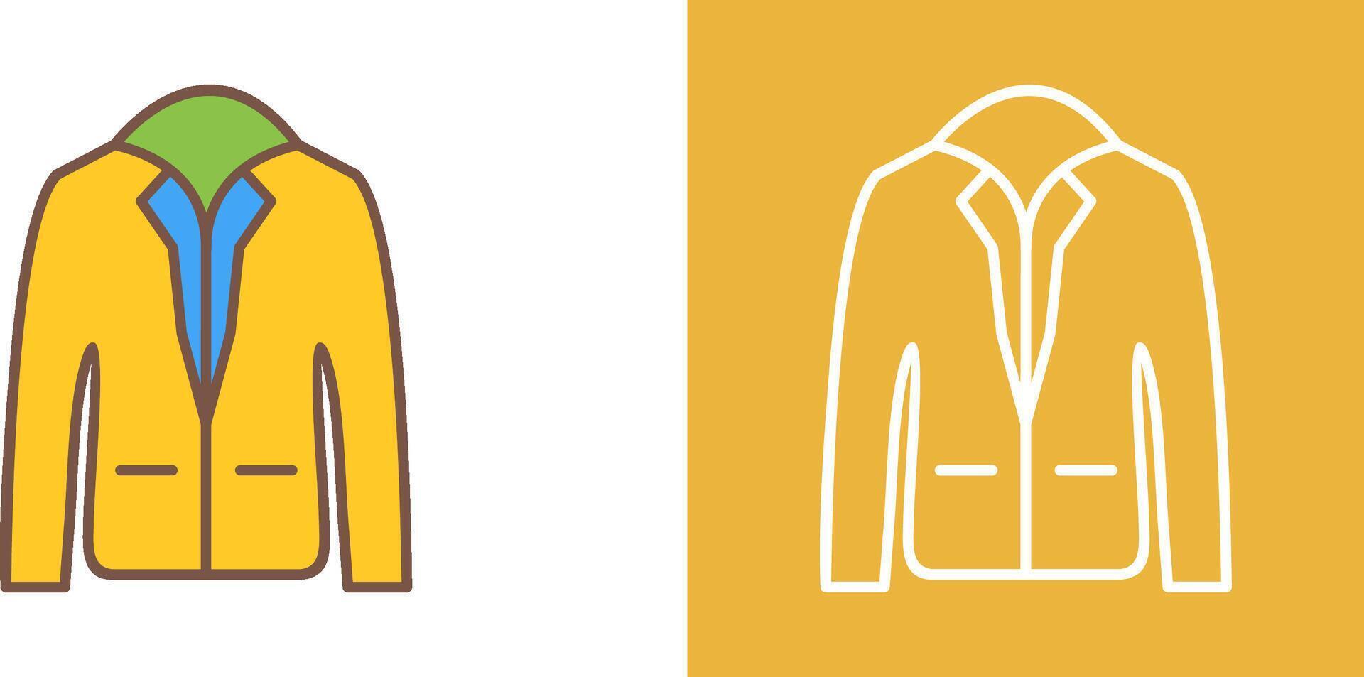 Stylish Jacket Icon Design vector