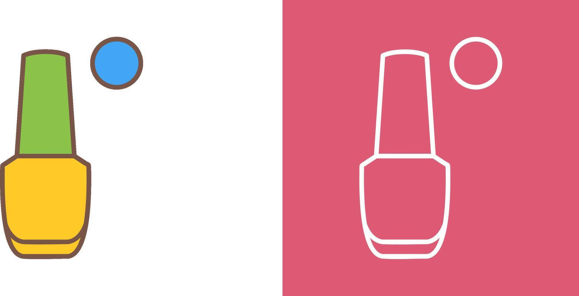 Nailpolish Icon Design vector