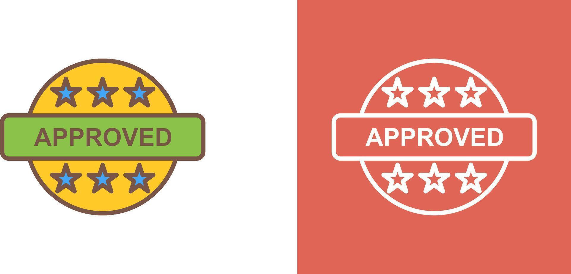 Approved Icon Design vector