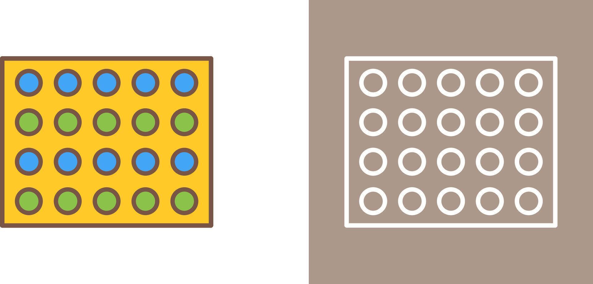 Colored Palette Icon Design vector