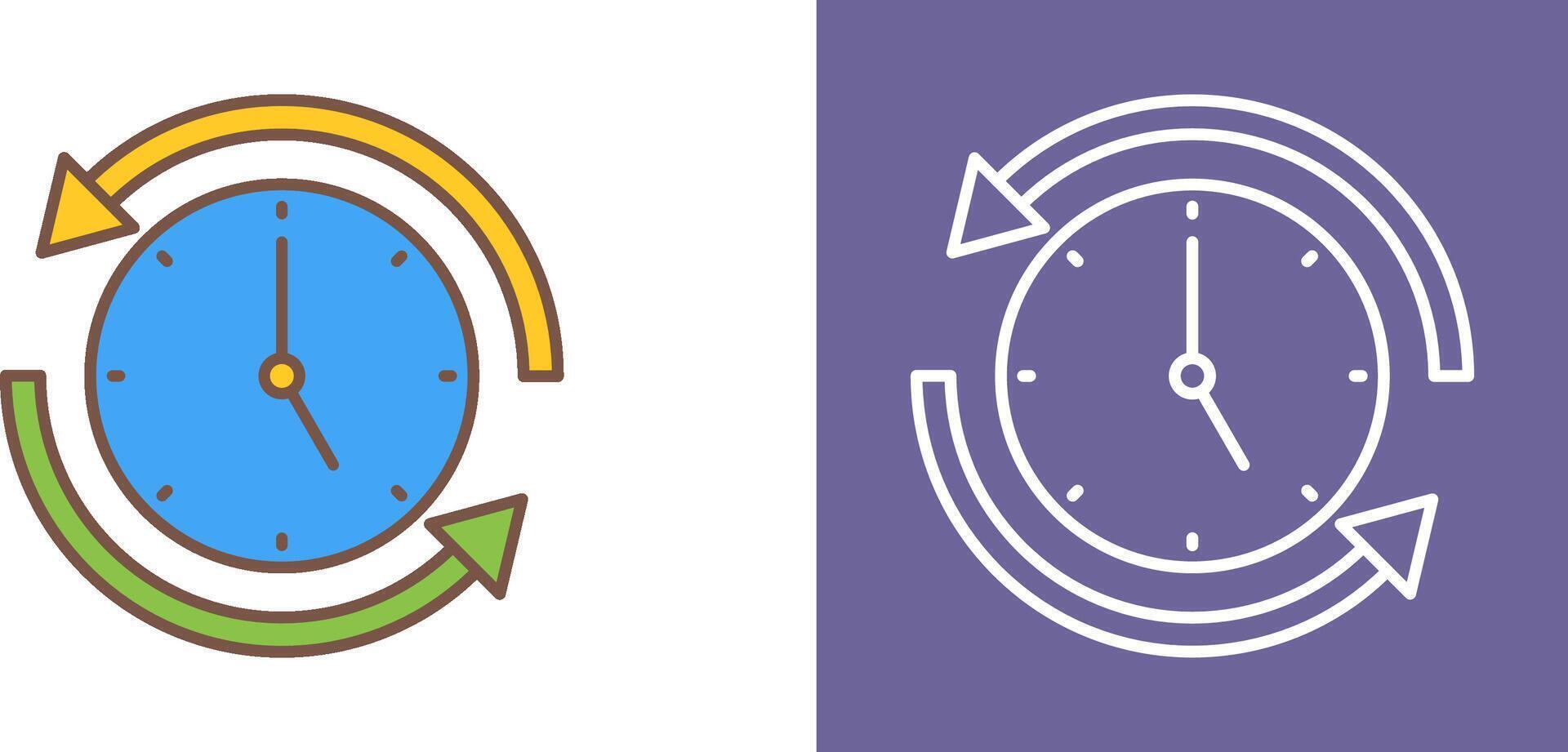 Run Time Icon Design vector