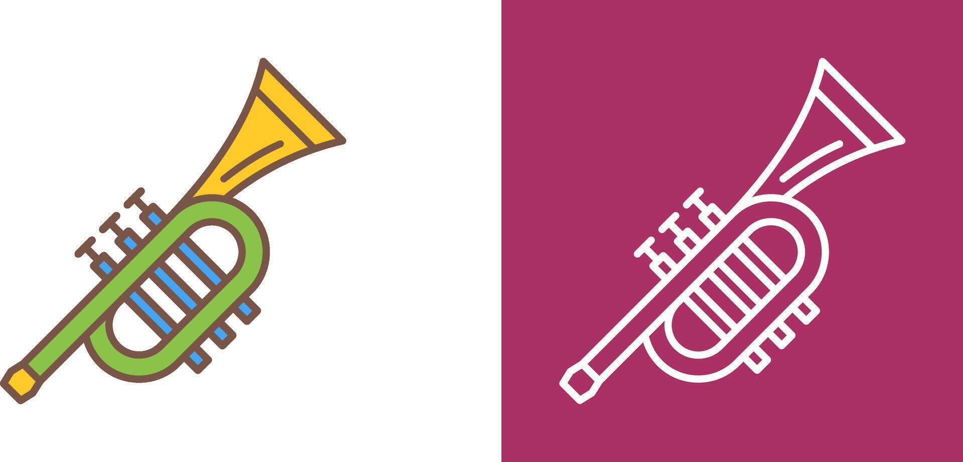 Trumpet Icon Design vector