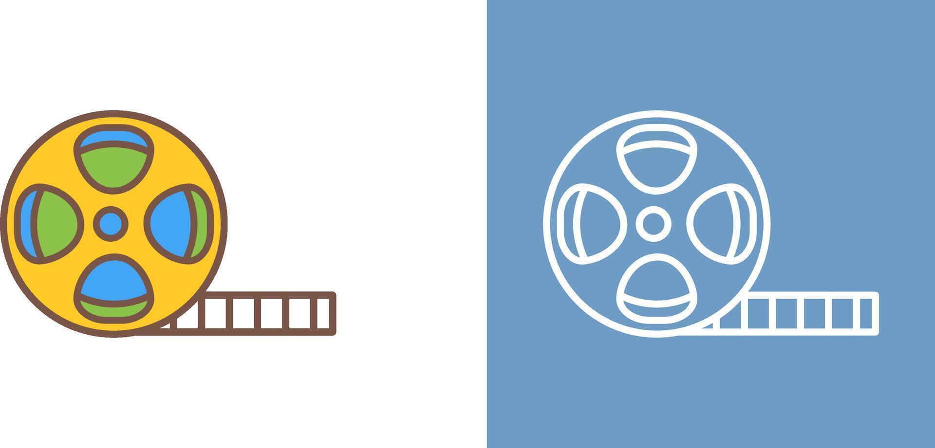 Film Reel Icon Design vector