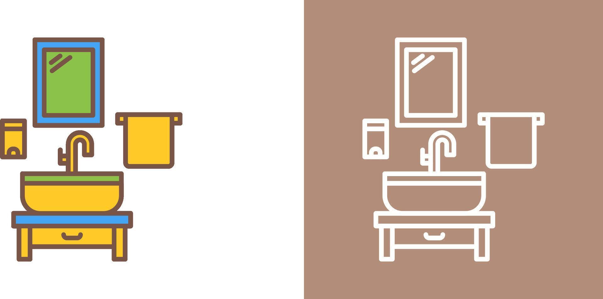 Washbasin Icon Design vector