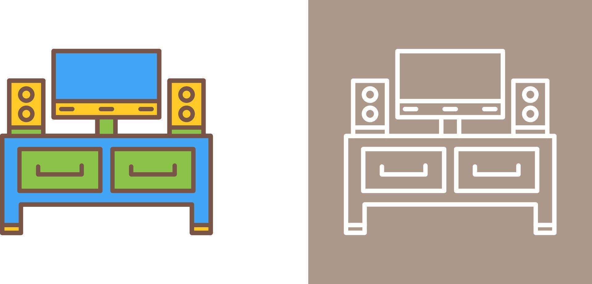 Television Icon Design vector