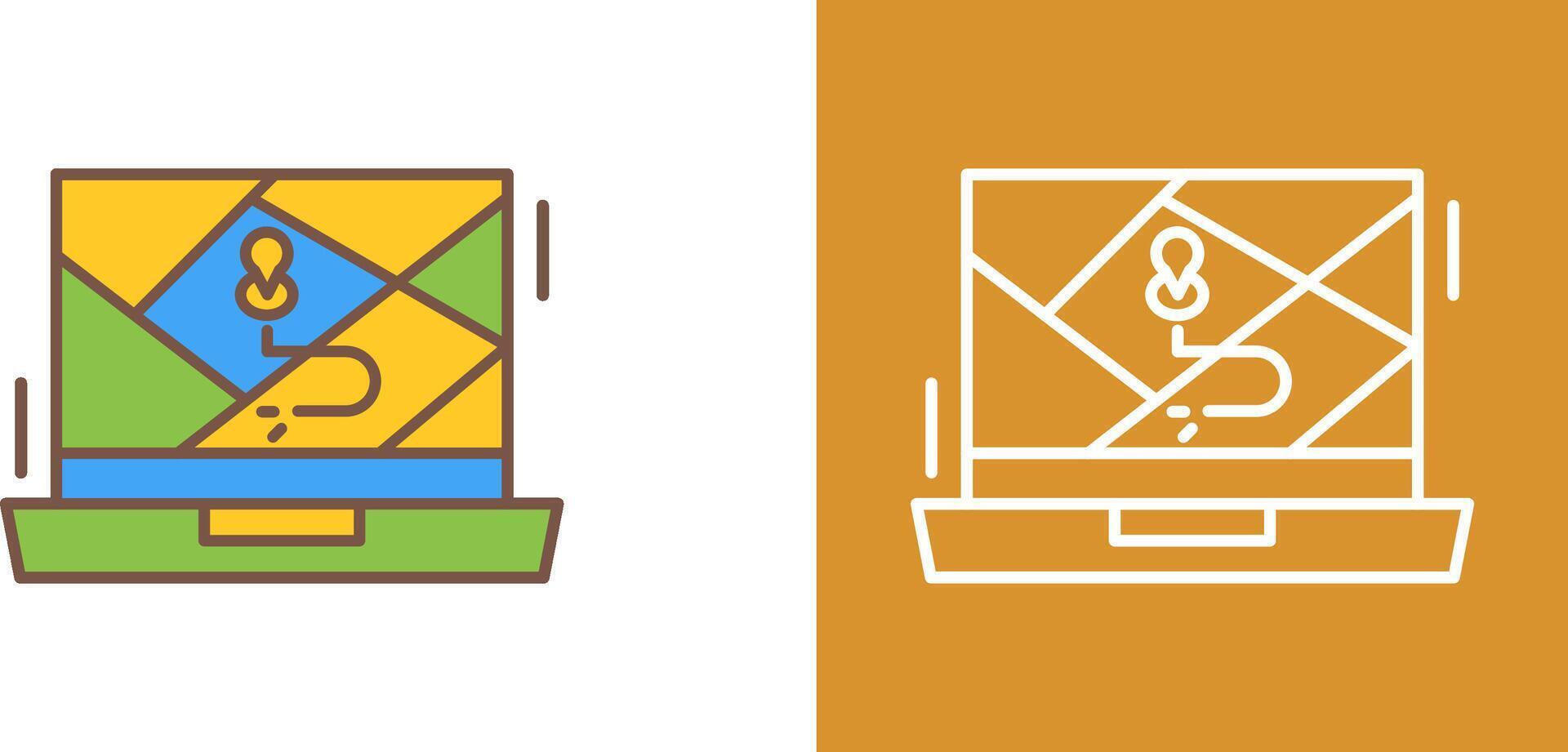 Google Map Icon Design vector