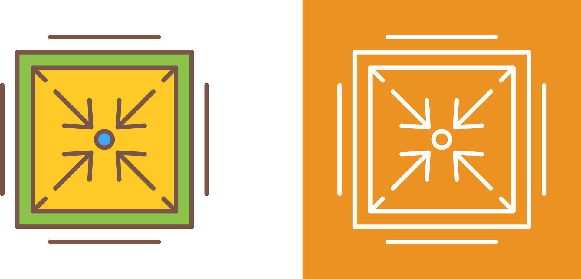 Minimize Icon Design vector