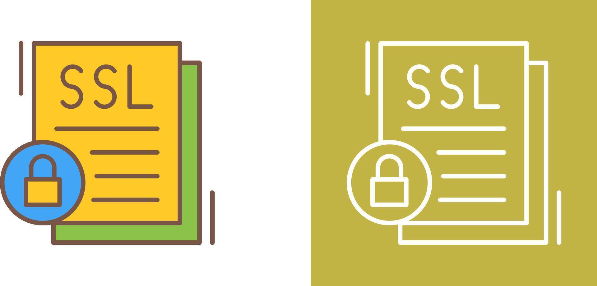 SSL Icon Design vector