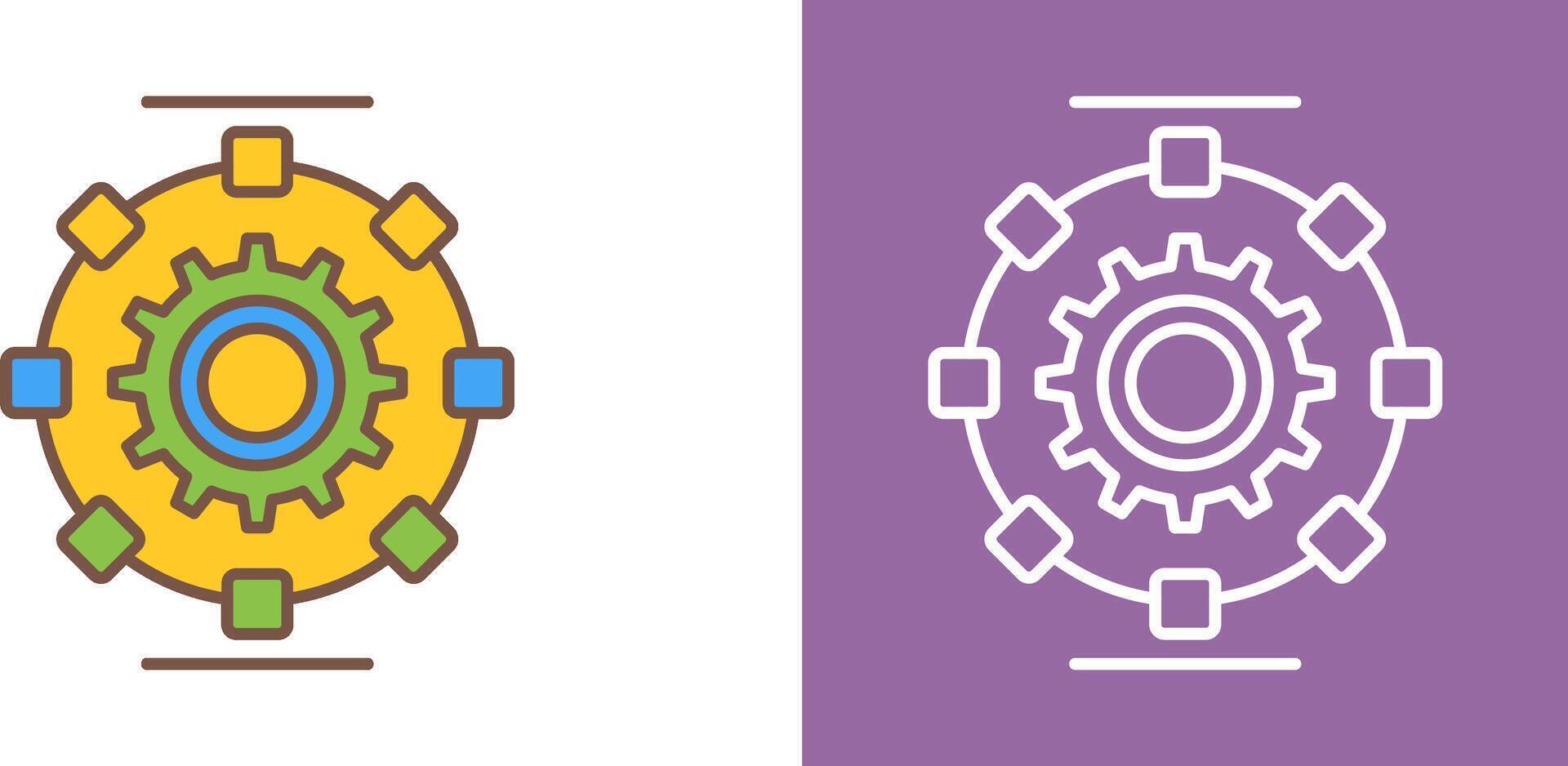 Automated Process Icon Design 44398564 Vector Art at Vecteezy