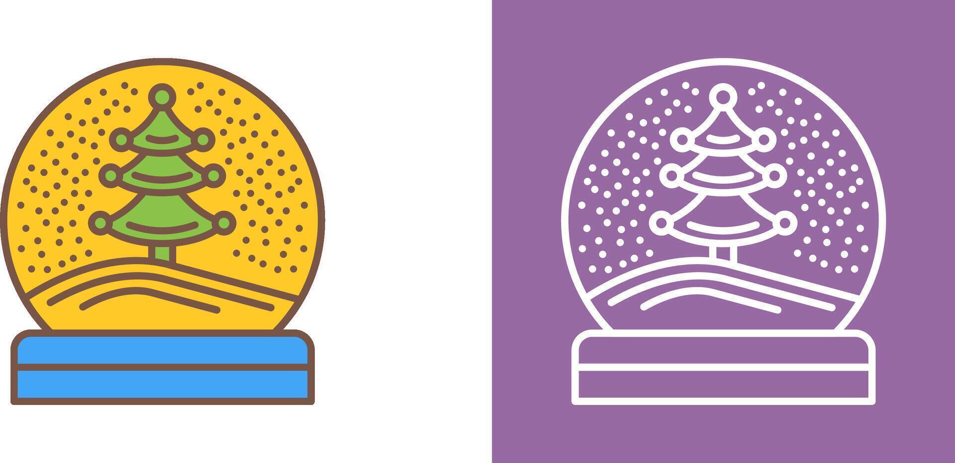 Snow Glob Icon Design vector