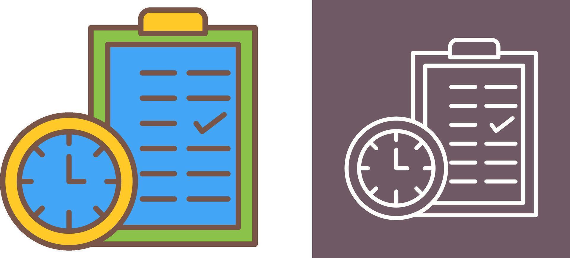Time Planing Icon Design vector