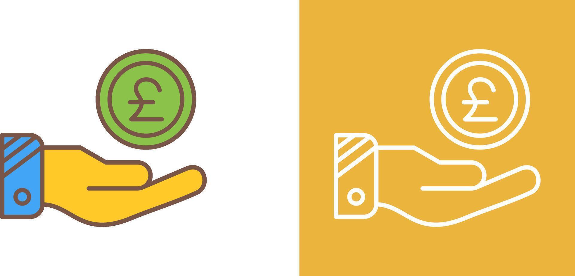 Pound Icon Design vector