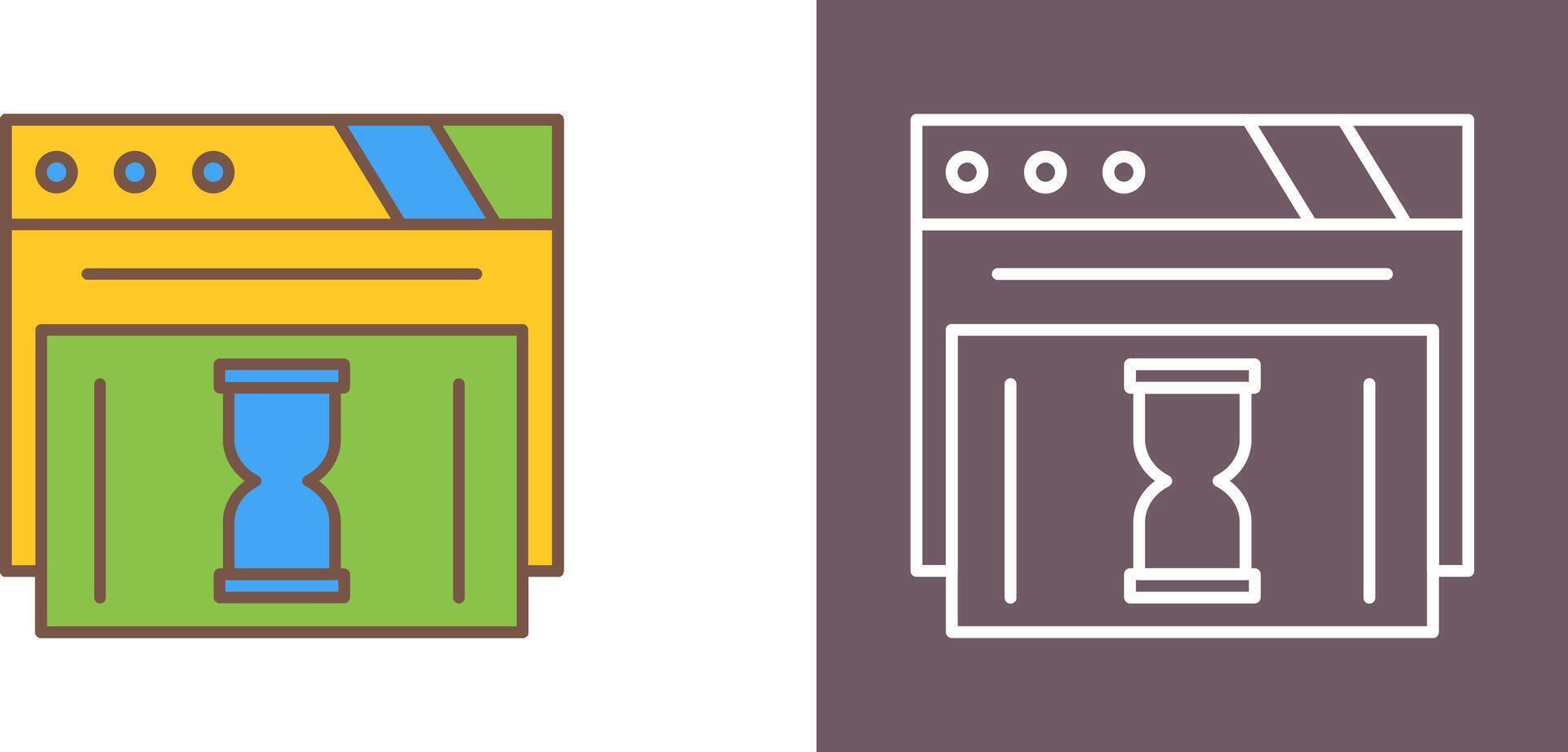 Waiting Icon Design vector