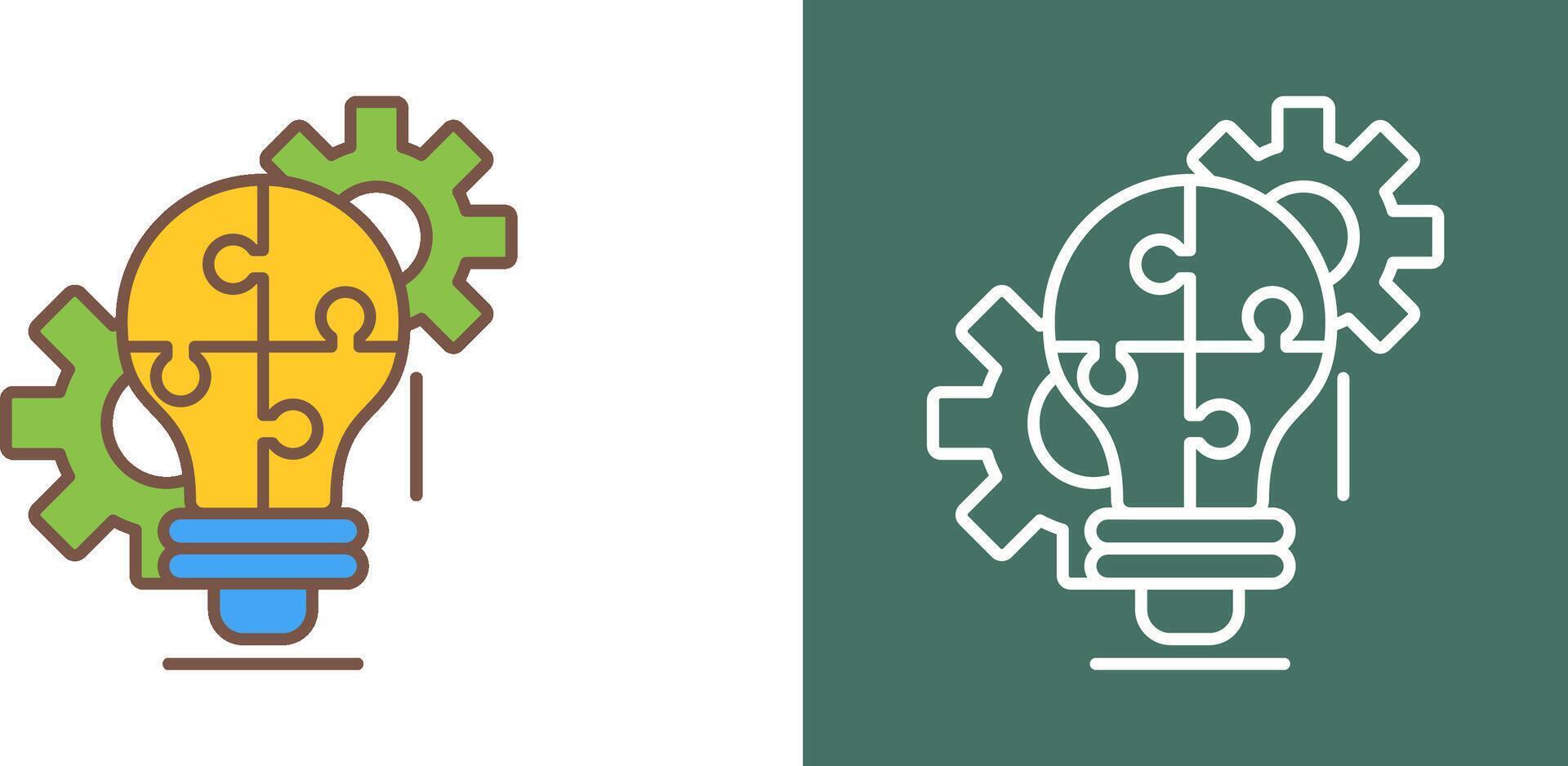 Problem Solving Icon Design vector
