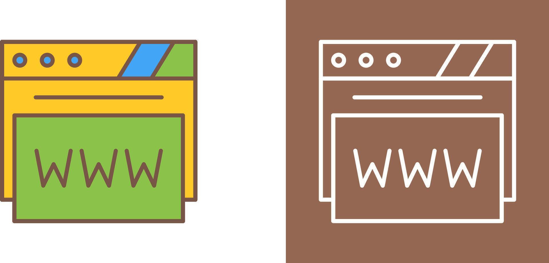 Web Browser Icon Design vector