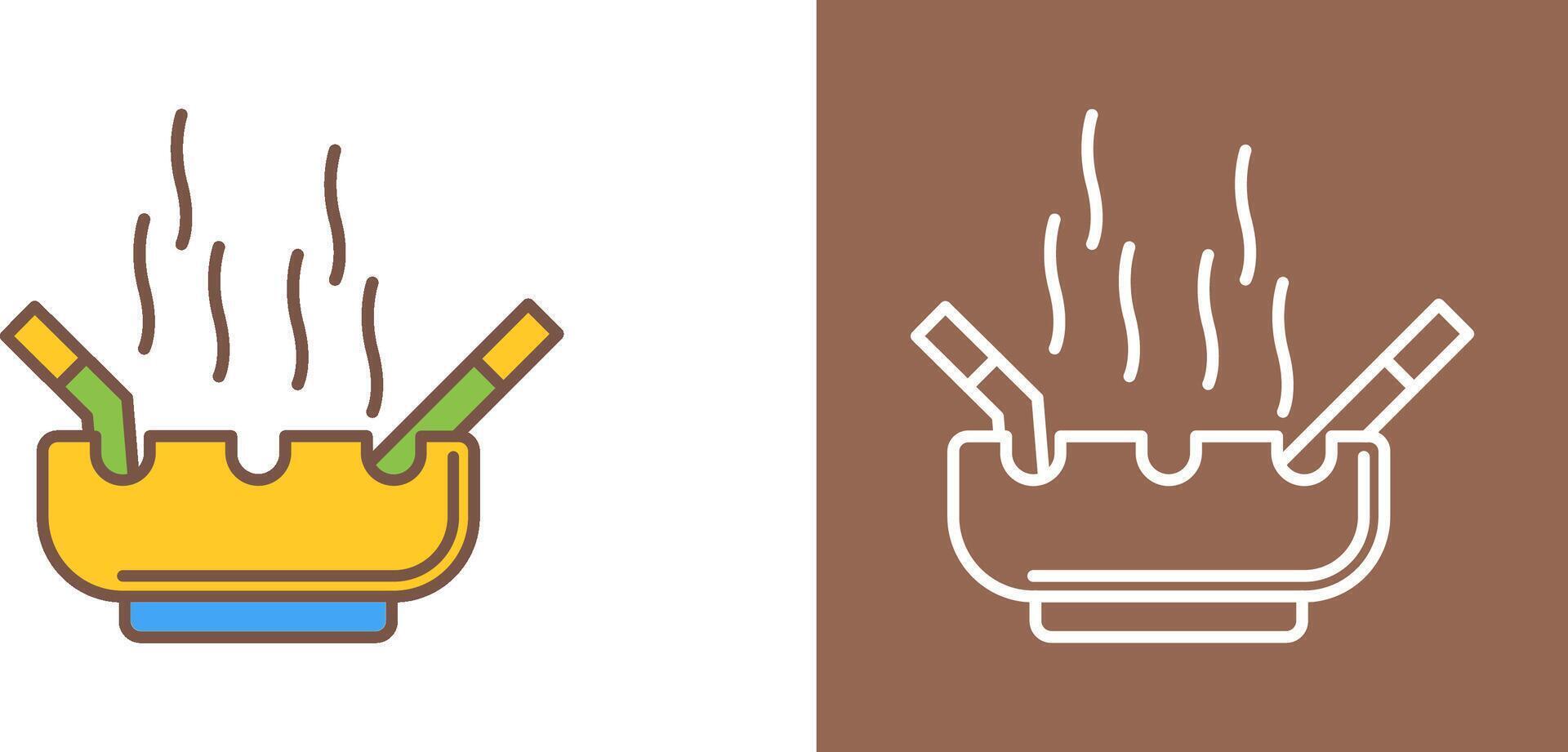 Ashtray Icon Design vector