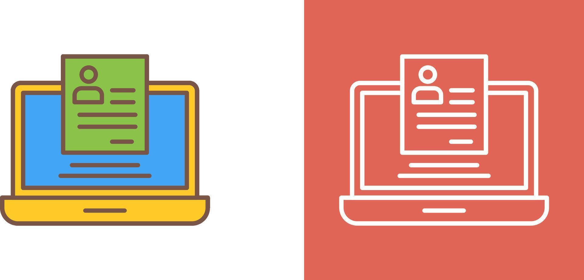 Registration Icon Design vector