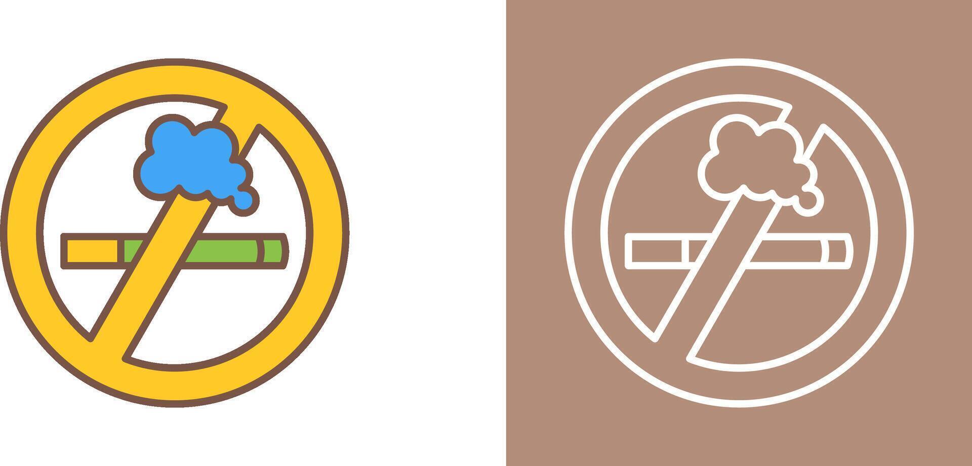 No Smoking Icon Design vector