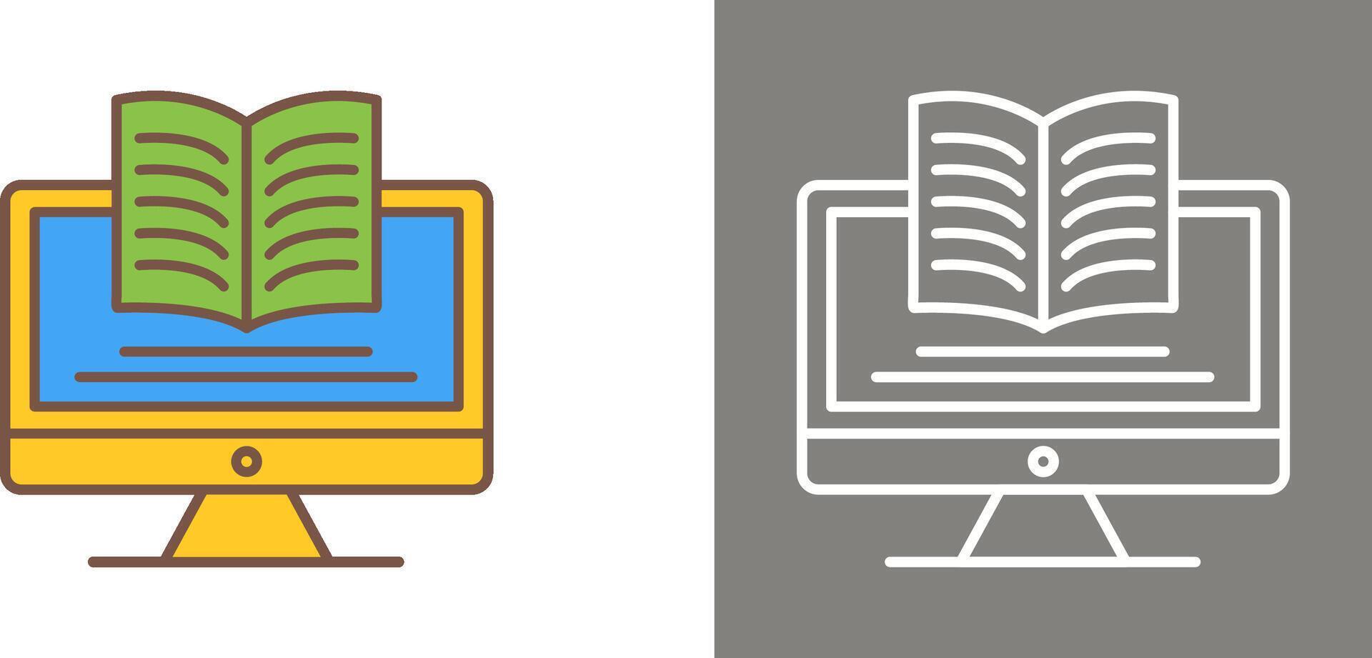 Digital Learning Icon Design vector