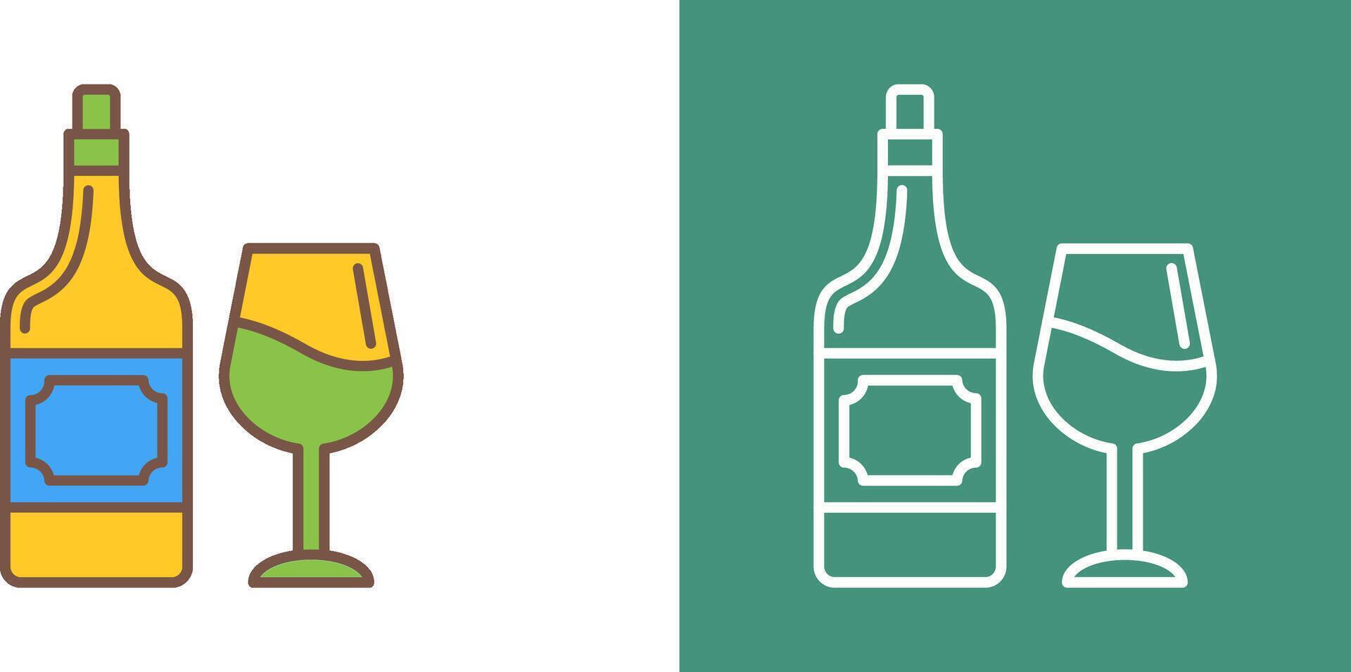 vino icono diseño vector