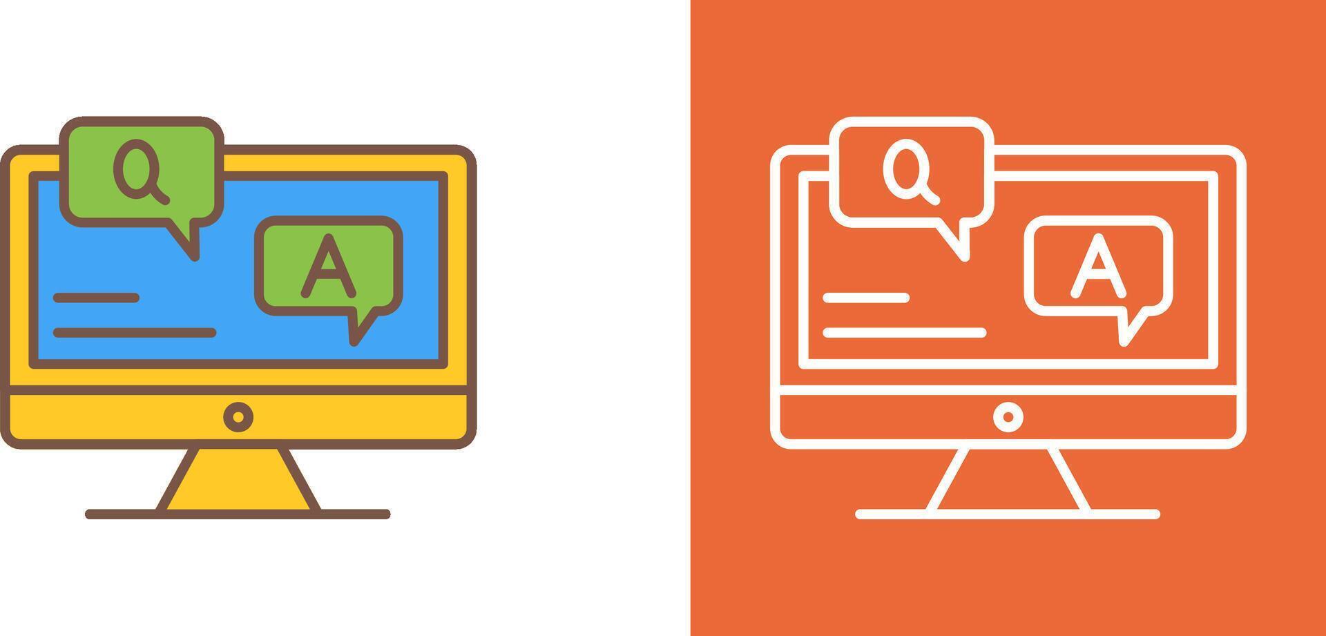 Faq Icon Design vector
