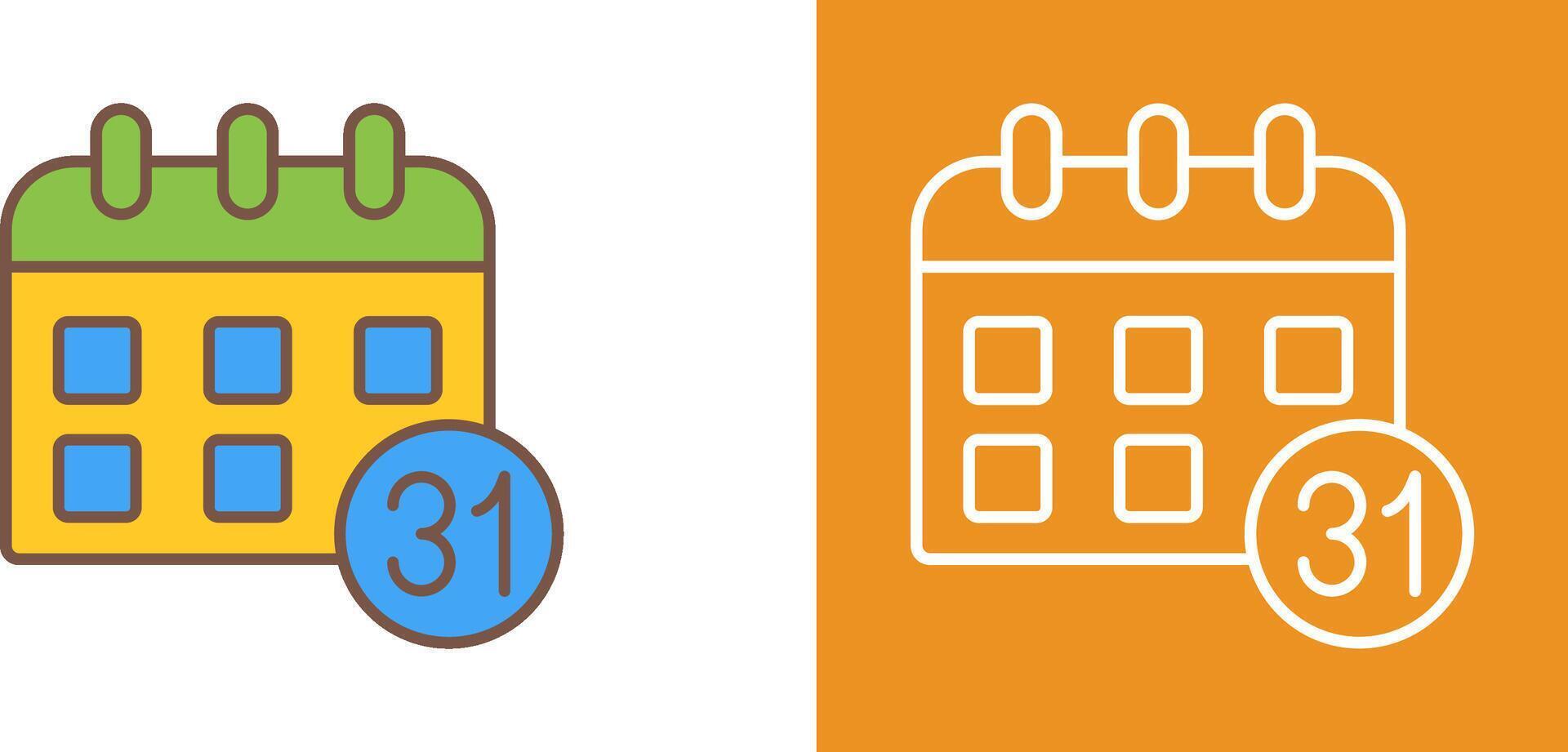 Calendar Icon Design vector