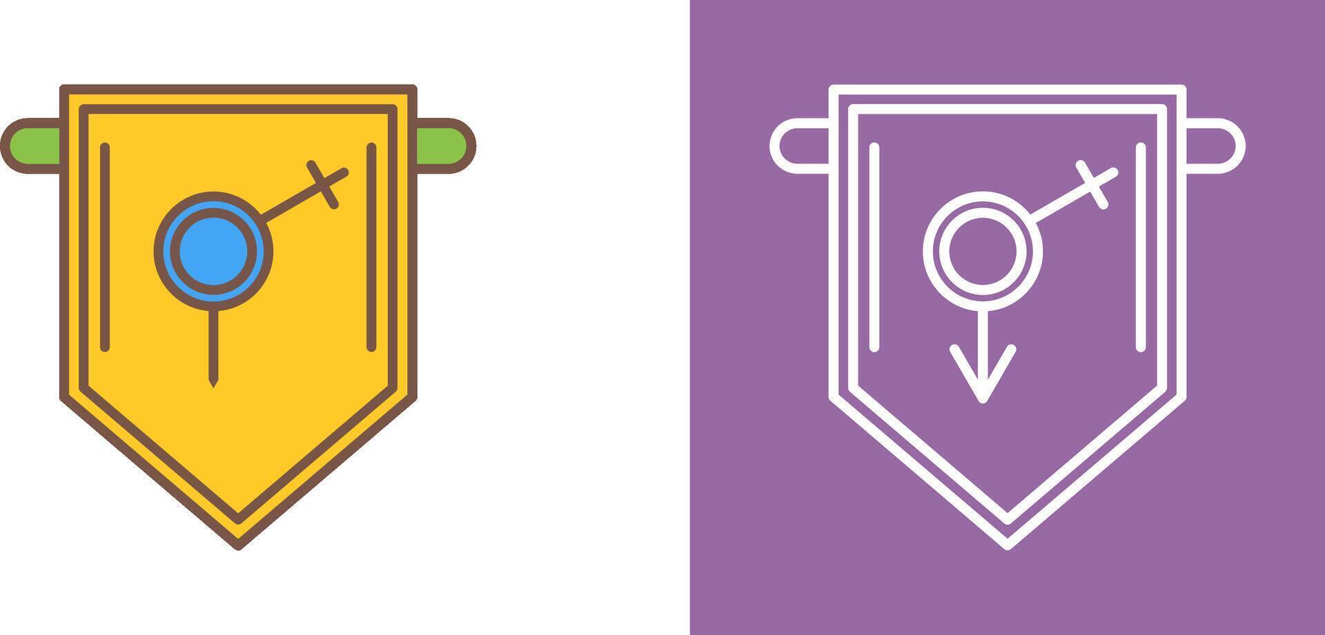 College Fraternity Icon Design vector