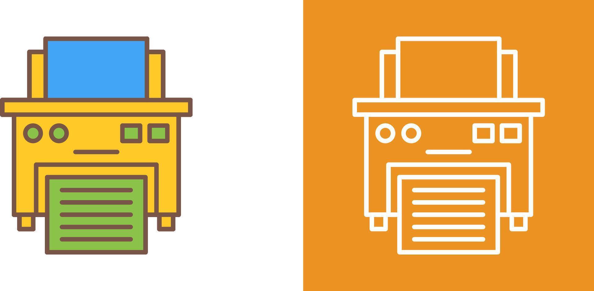 Printer Icon Design vector