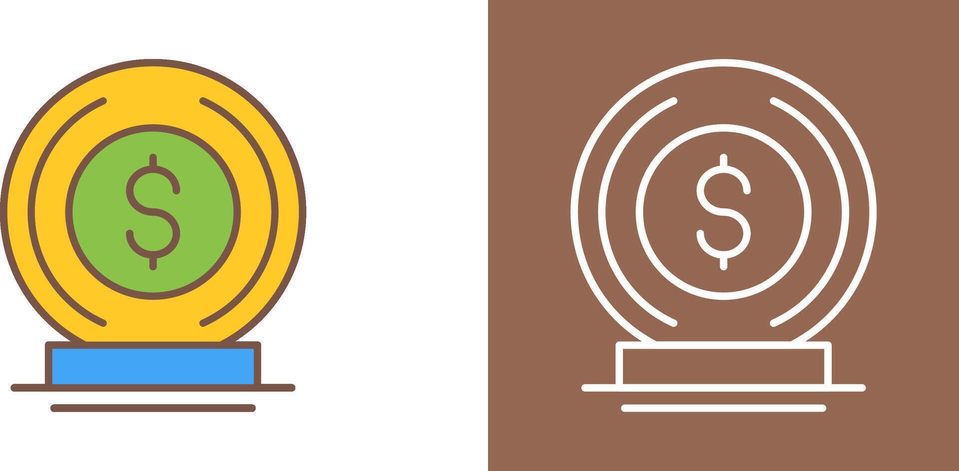 Coin Icon Design vector