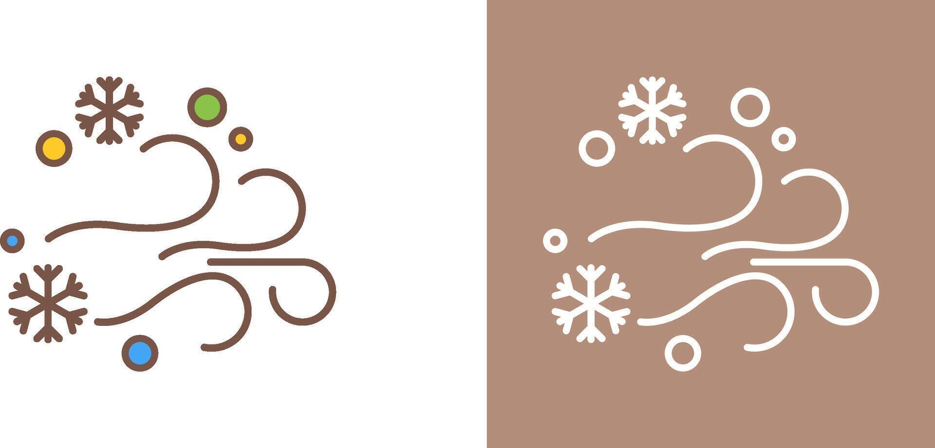 Blizzard Icon Design vector