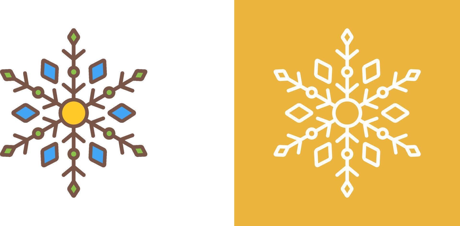 Snow Flake Icon Design vector