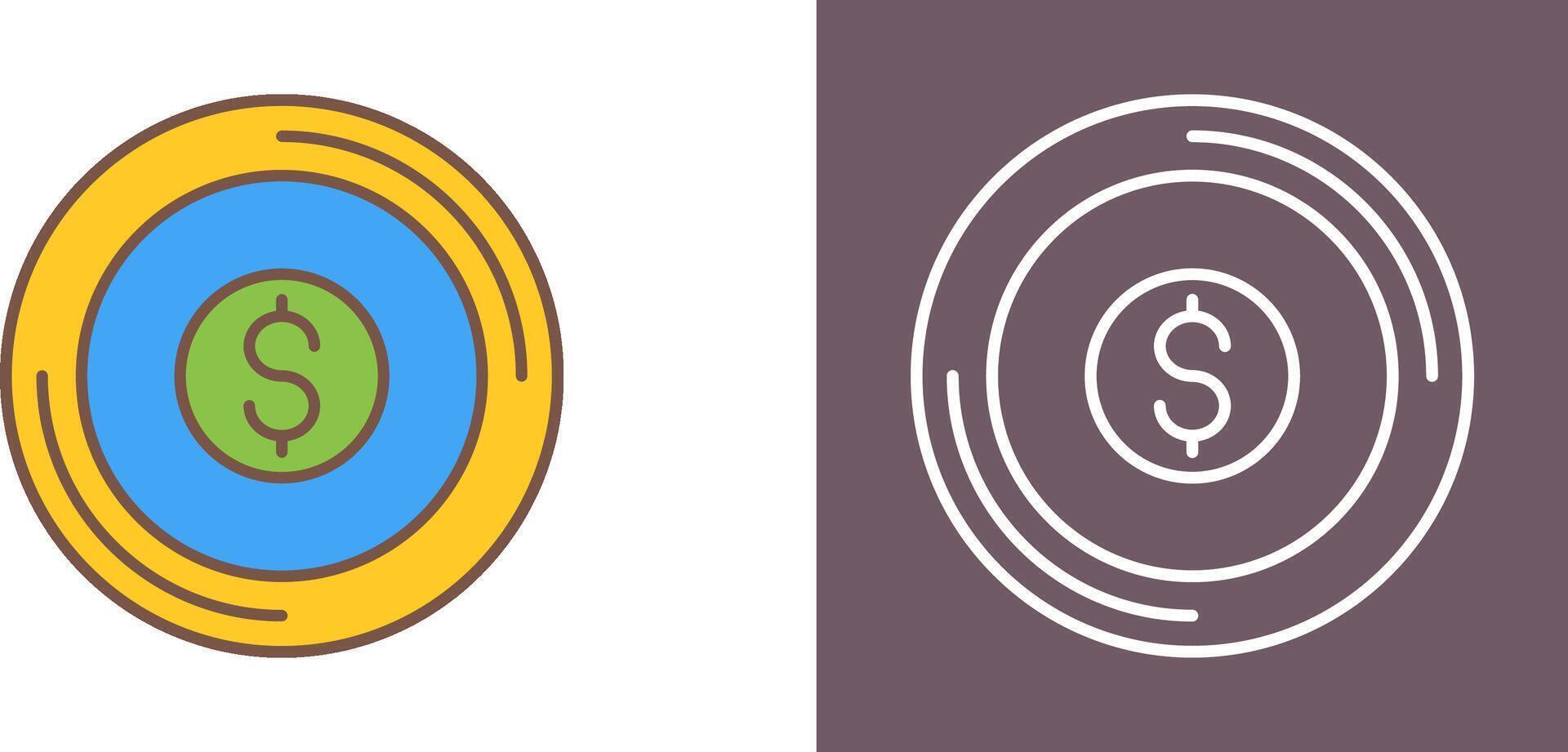 Coin Icon Design vector