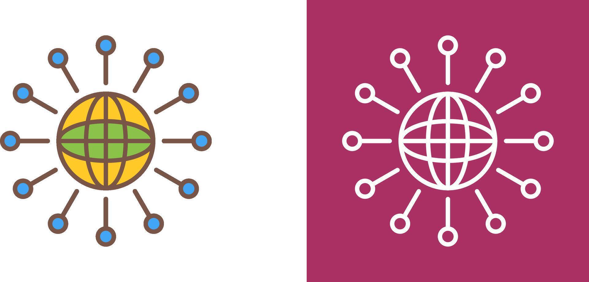 Networking Icon Design vector