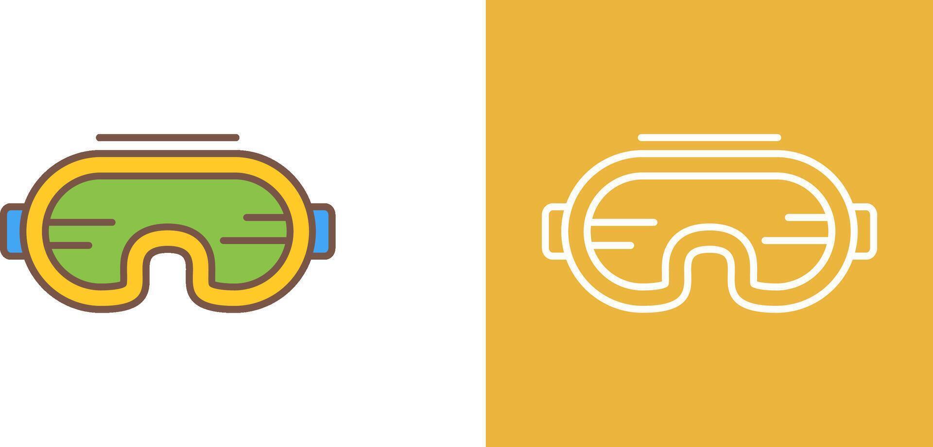 Goggle Icon Design vector