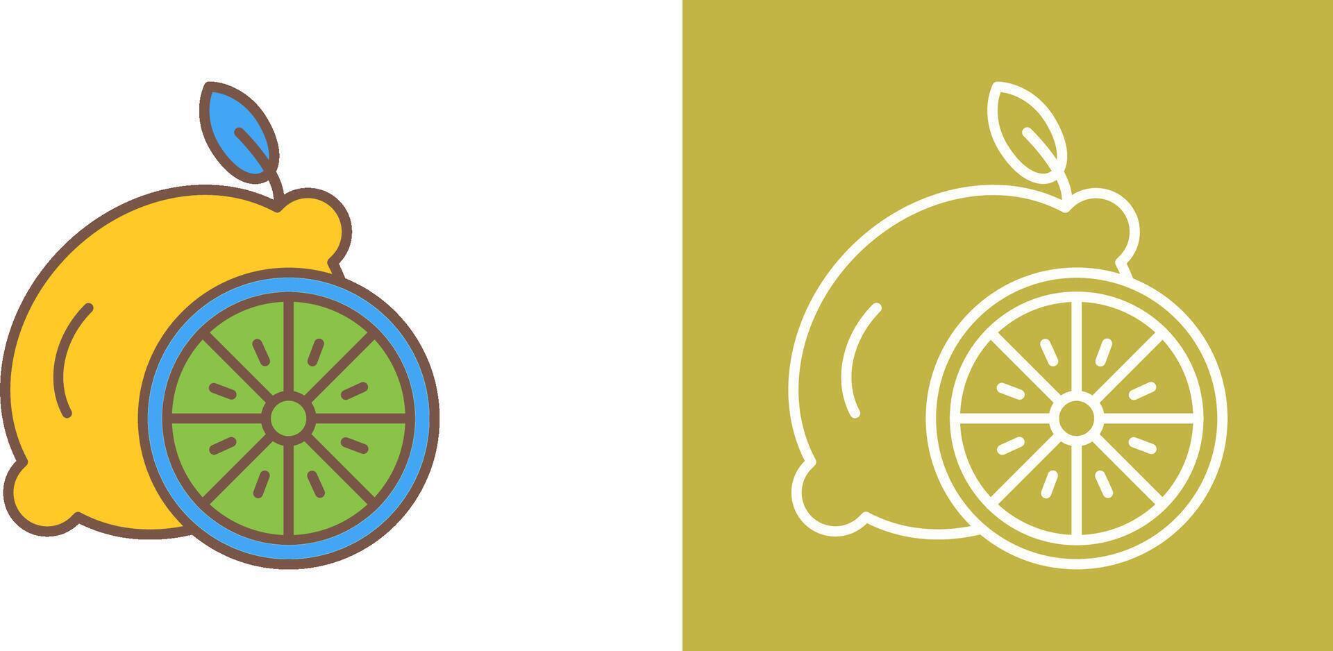Lemon Icon Design vector