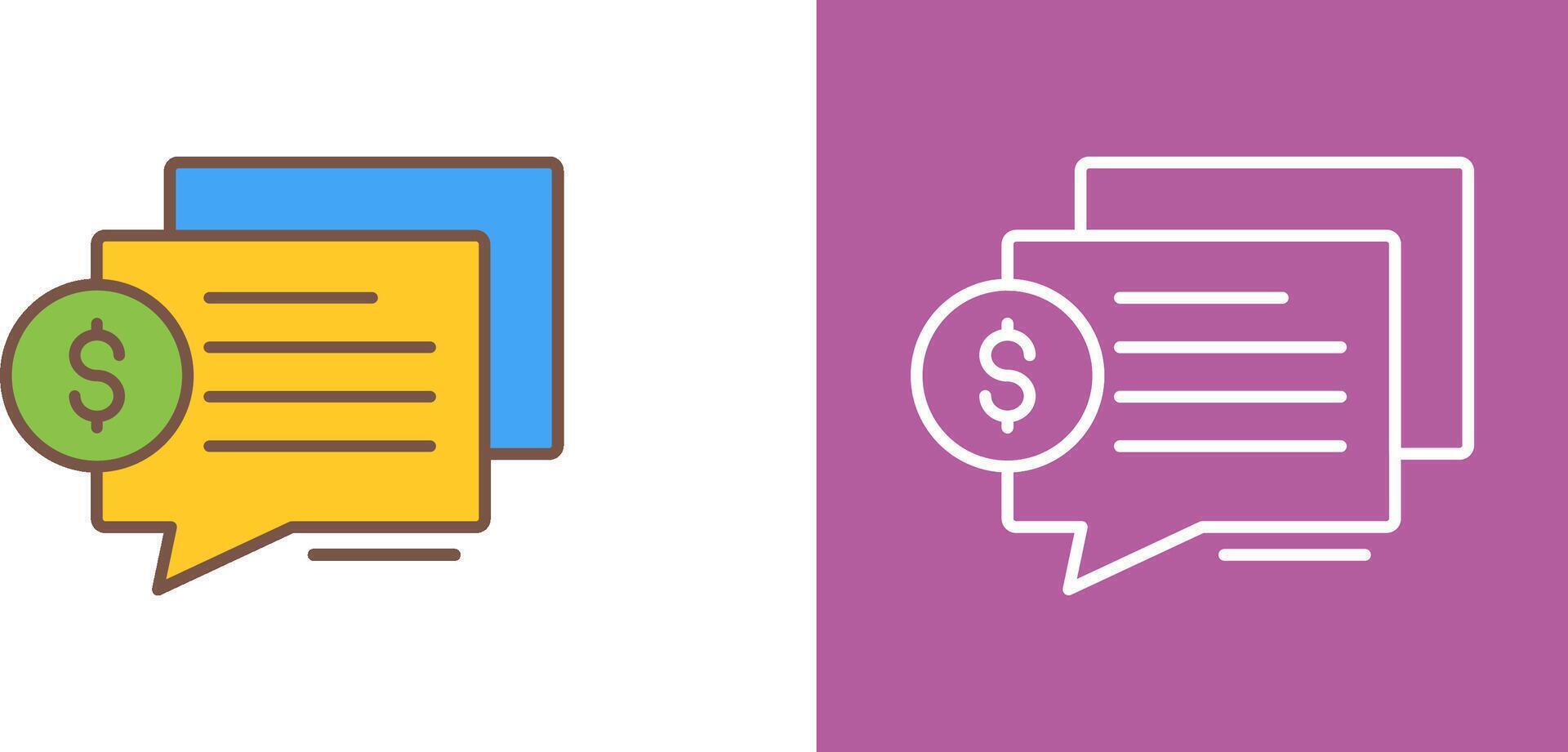 Dialog Icon Design vector