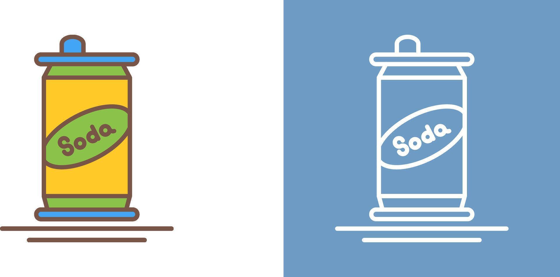 Soda Can Icon Design vector