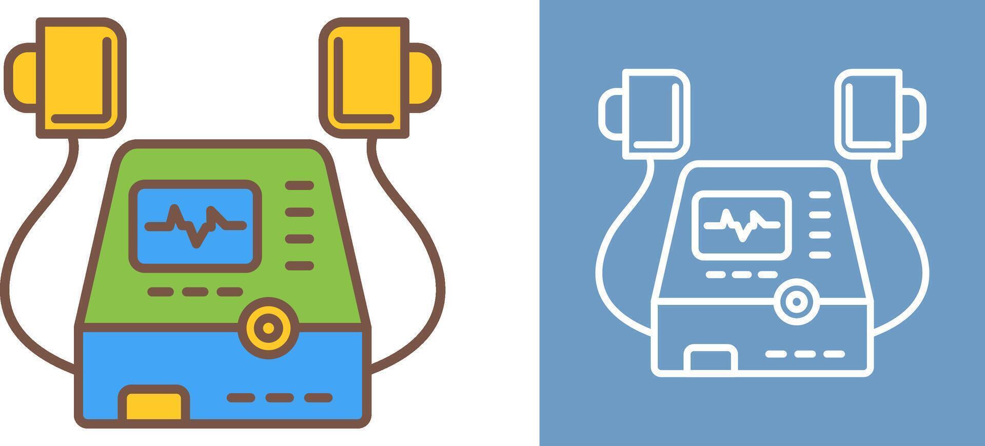 Defribillator Icon Design vector