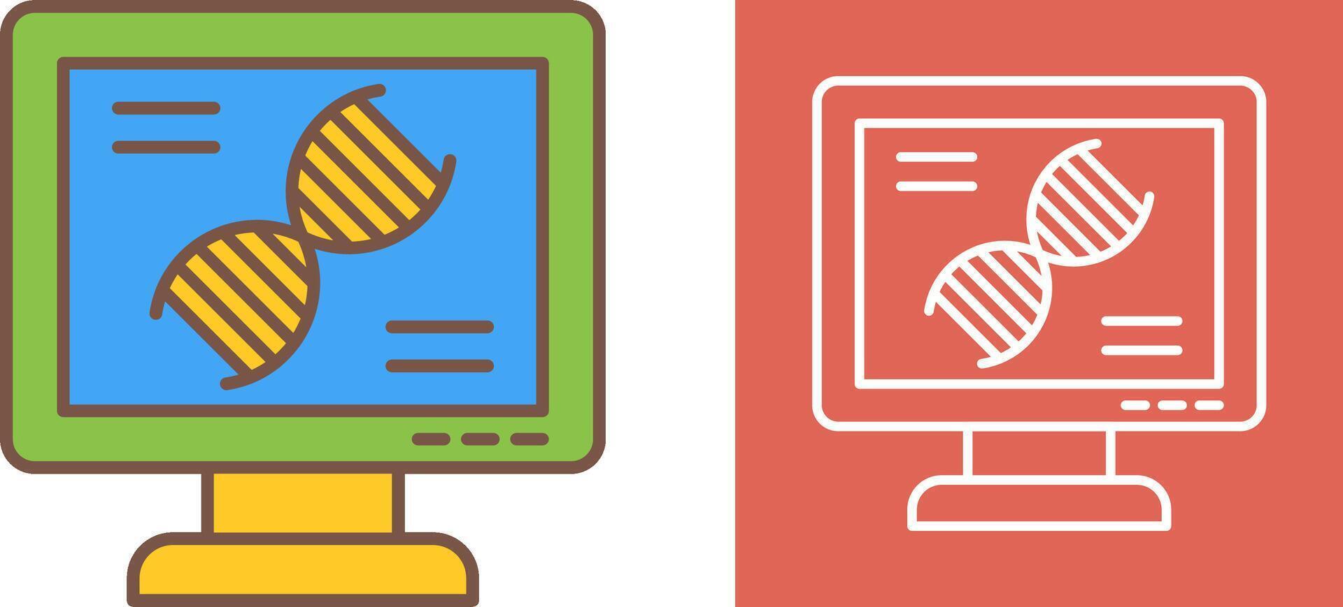 Dna Test Icon Design vector