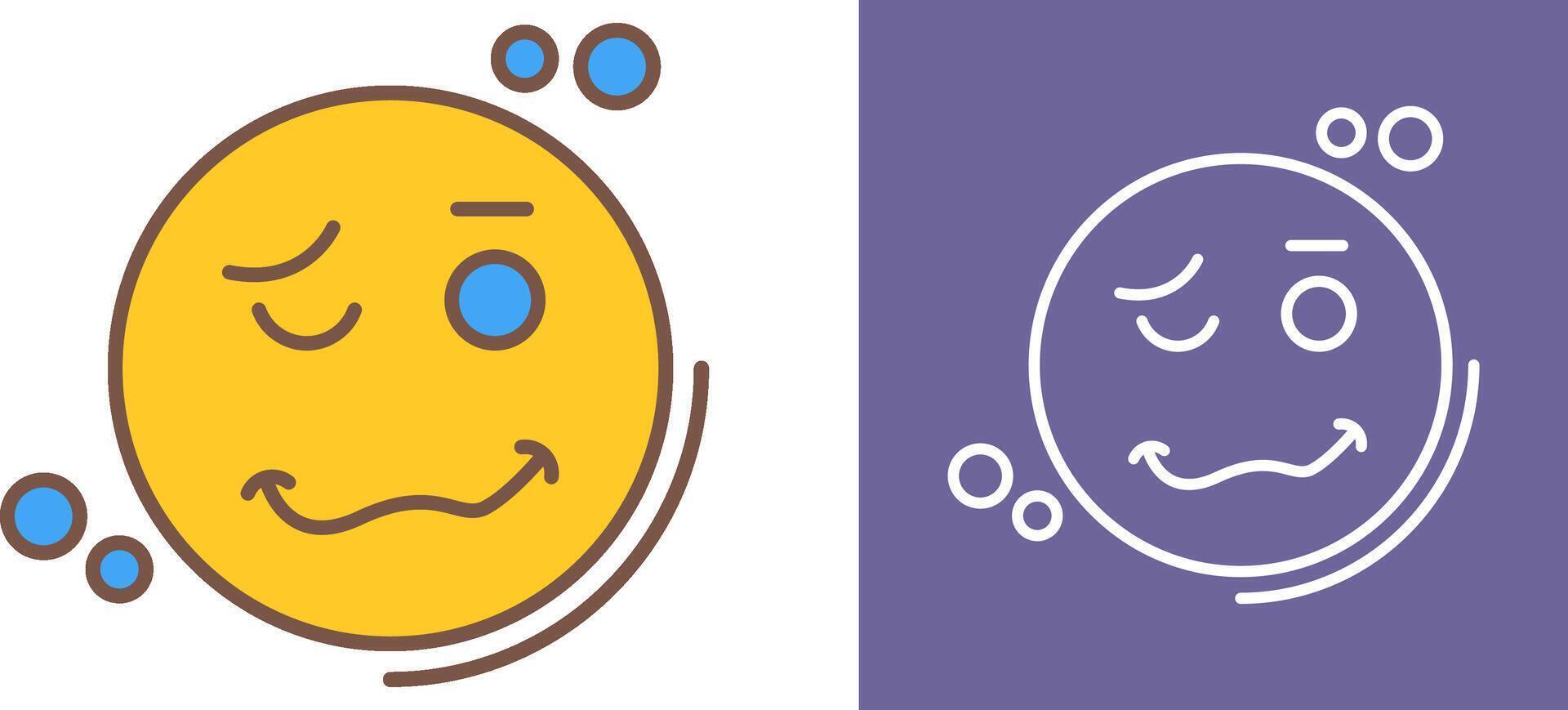 Drunk Icon Design vector