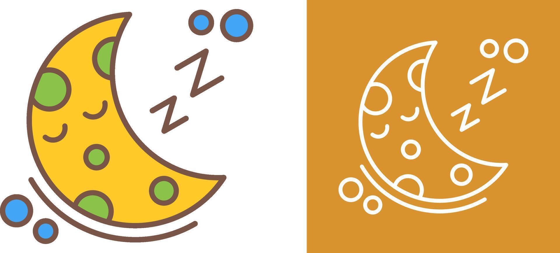 Sleeping Icon Design vector