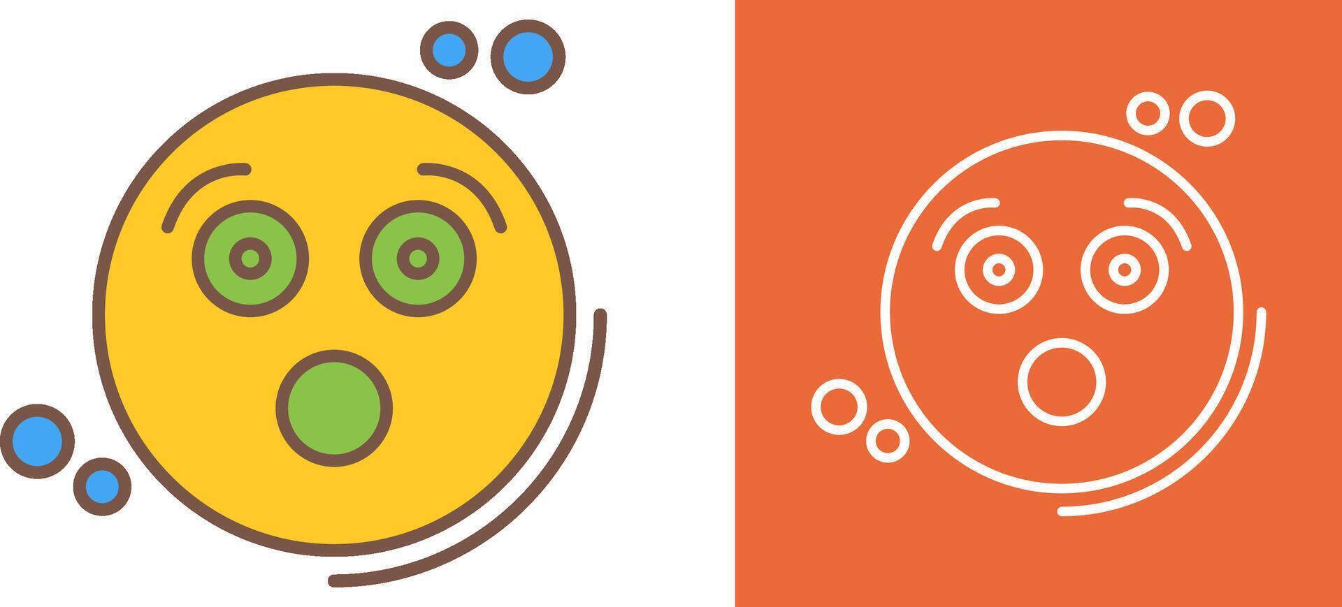 Surprised Icon Design vector