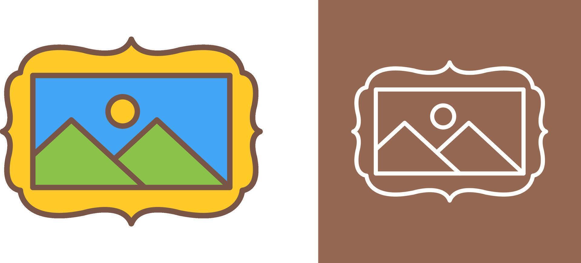 Frame Icon Design vector