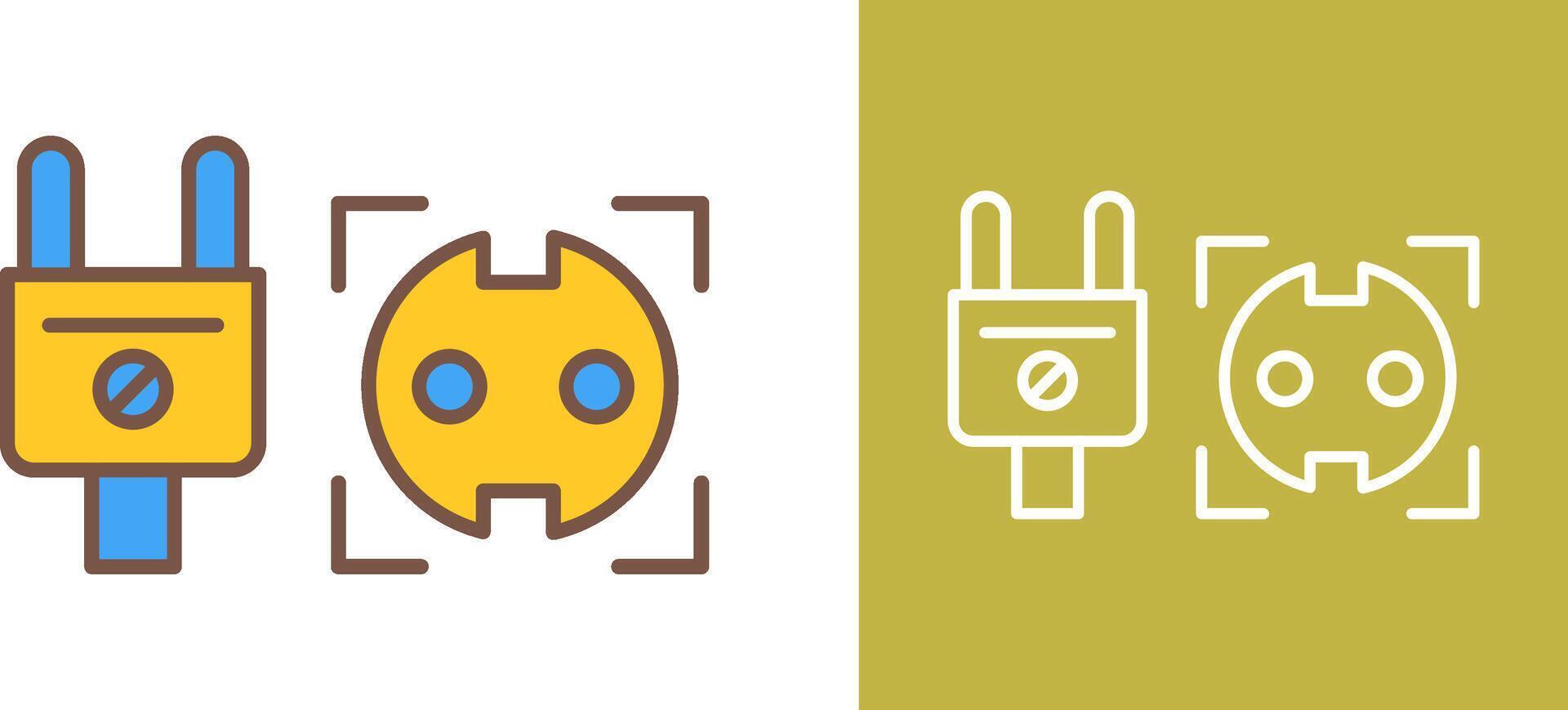 Socket Icon Design vector
