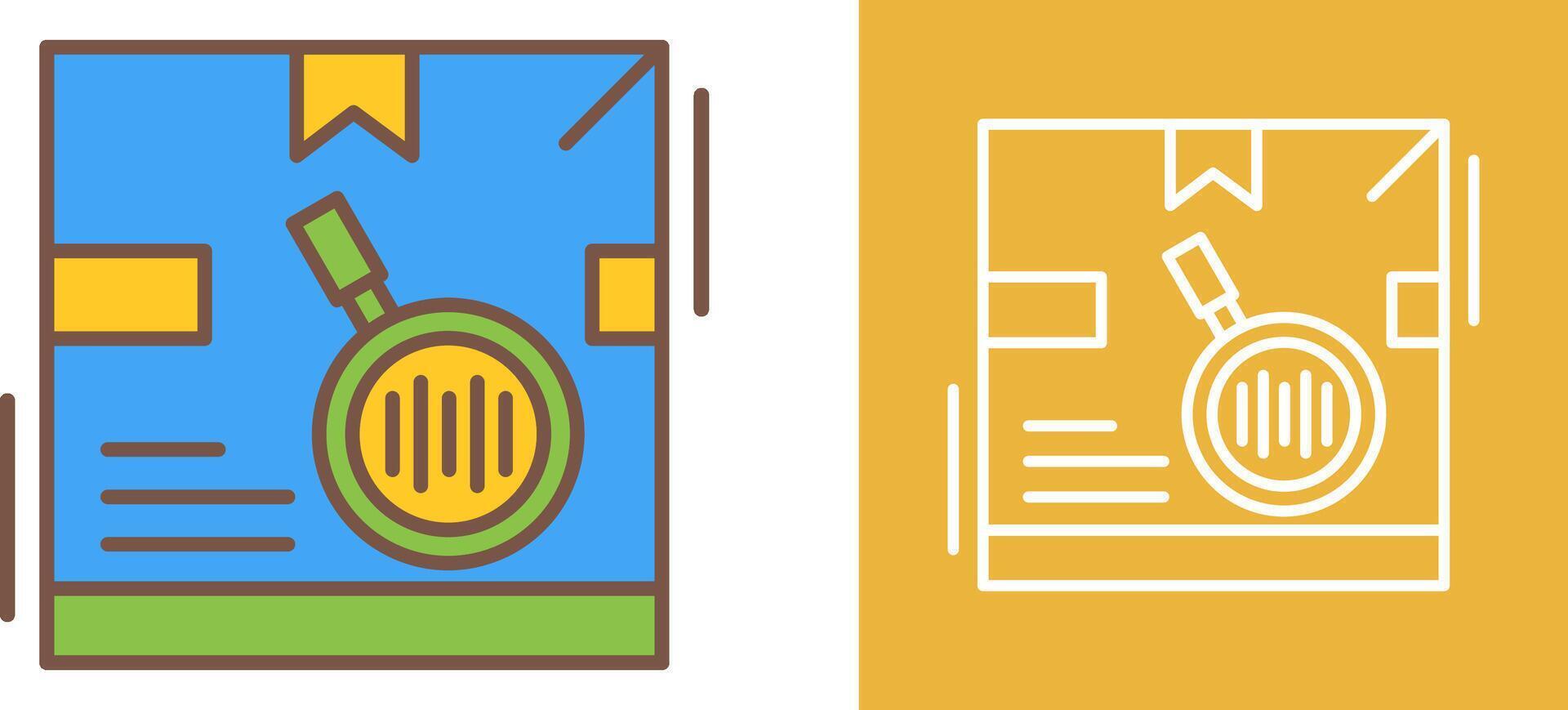 Tracking Code Icon Design vector