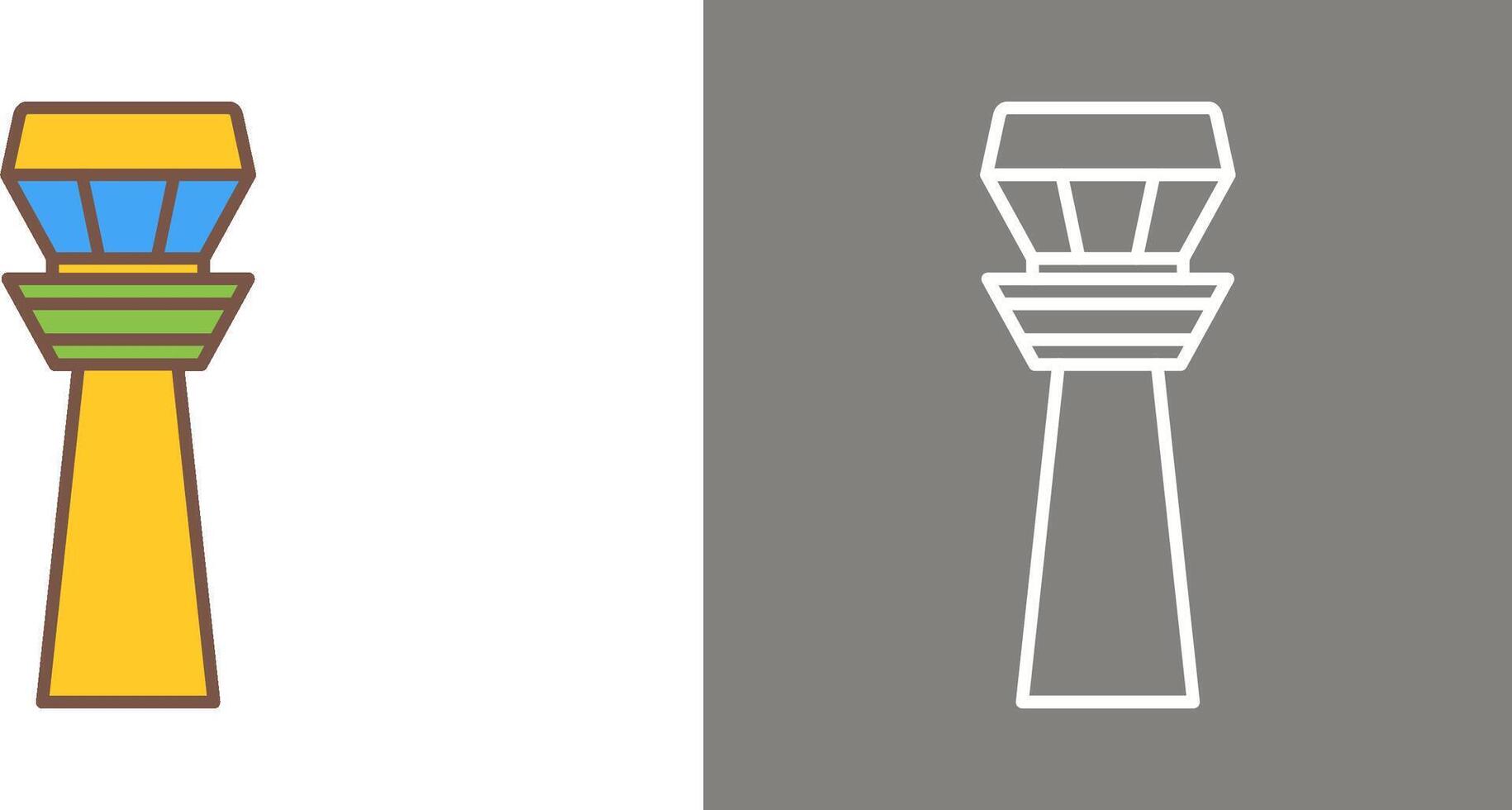 Control Tower Icon Design vector
