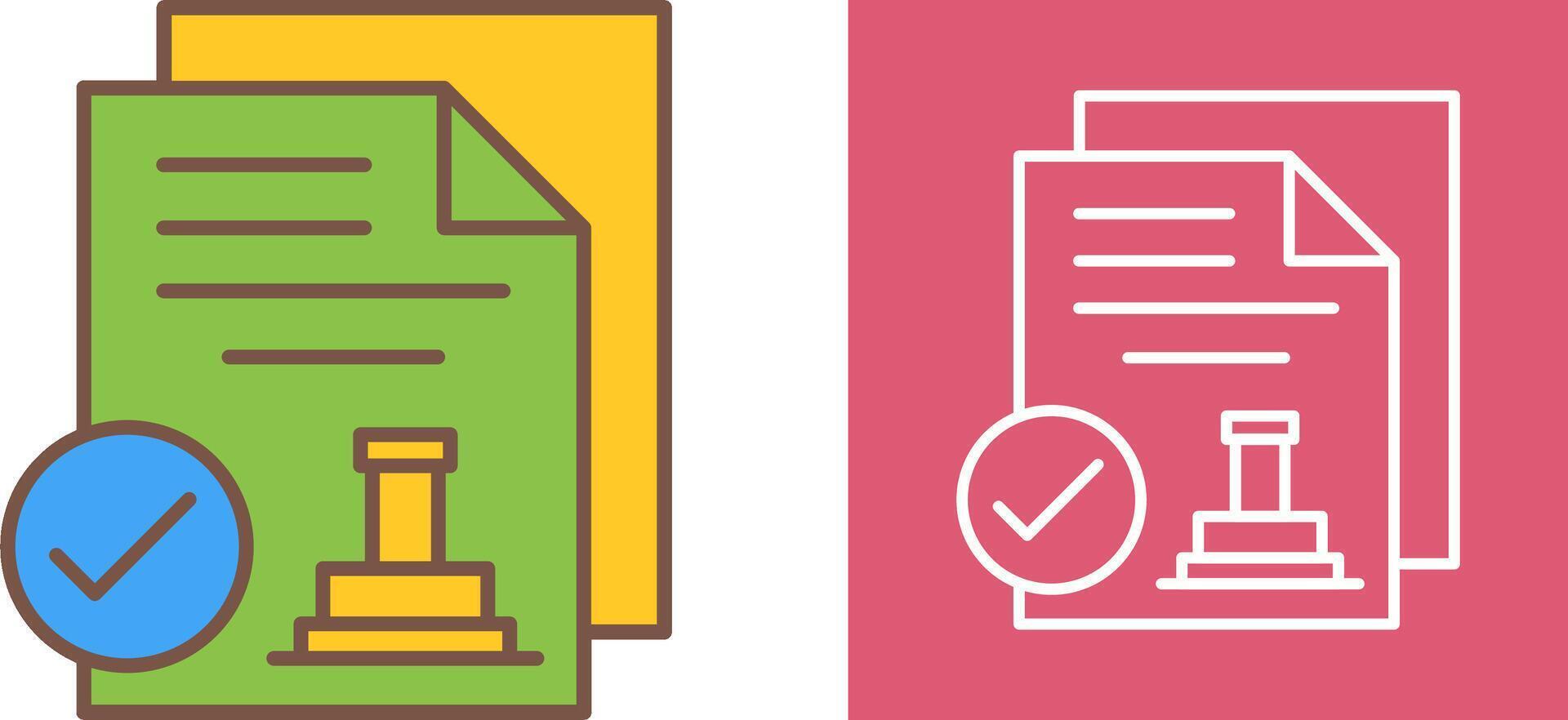 Approved Icon Design vector